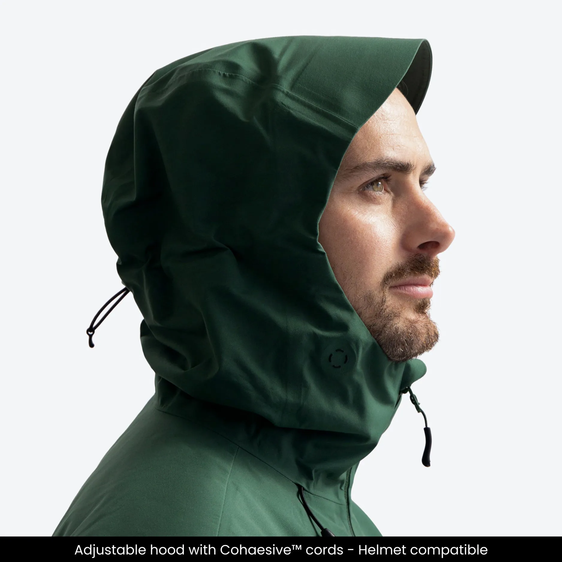 All weather Hardshell Jacket Dark Green | Men