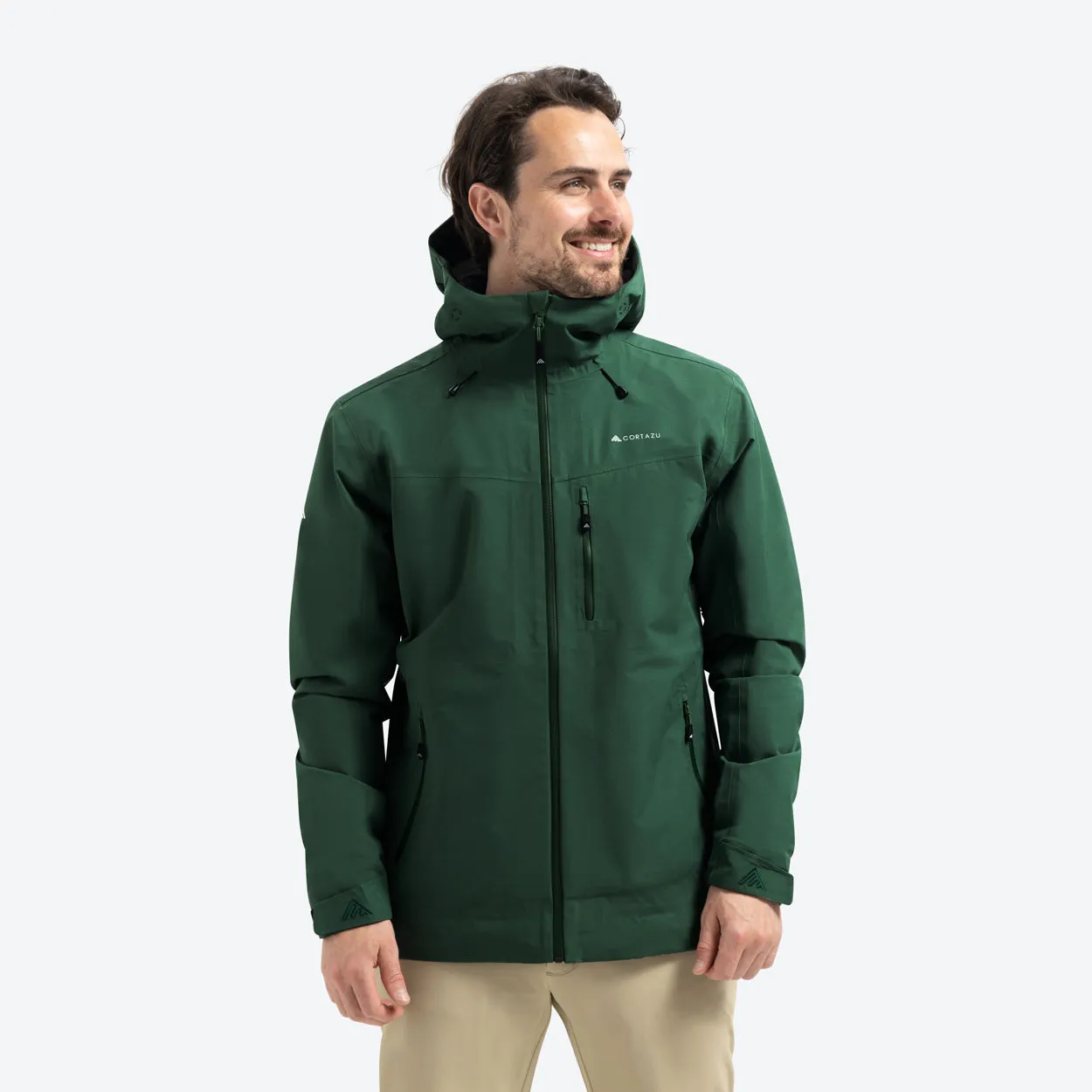 All weather Hardshell Jacket Dark Green | Men