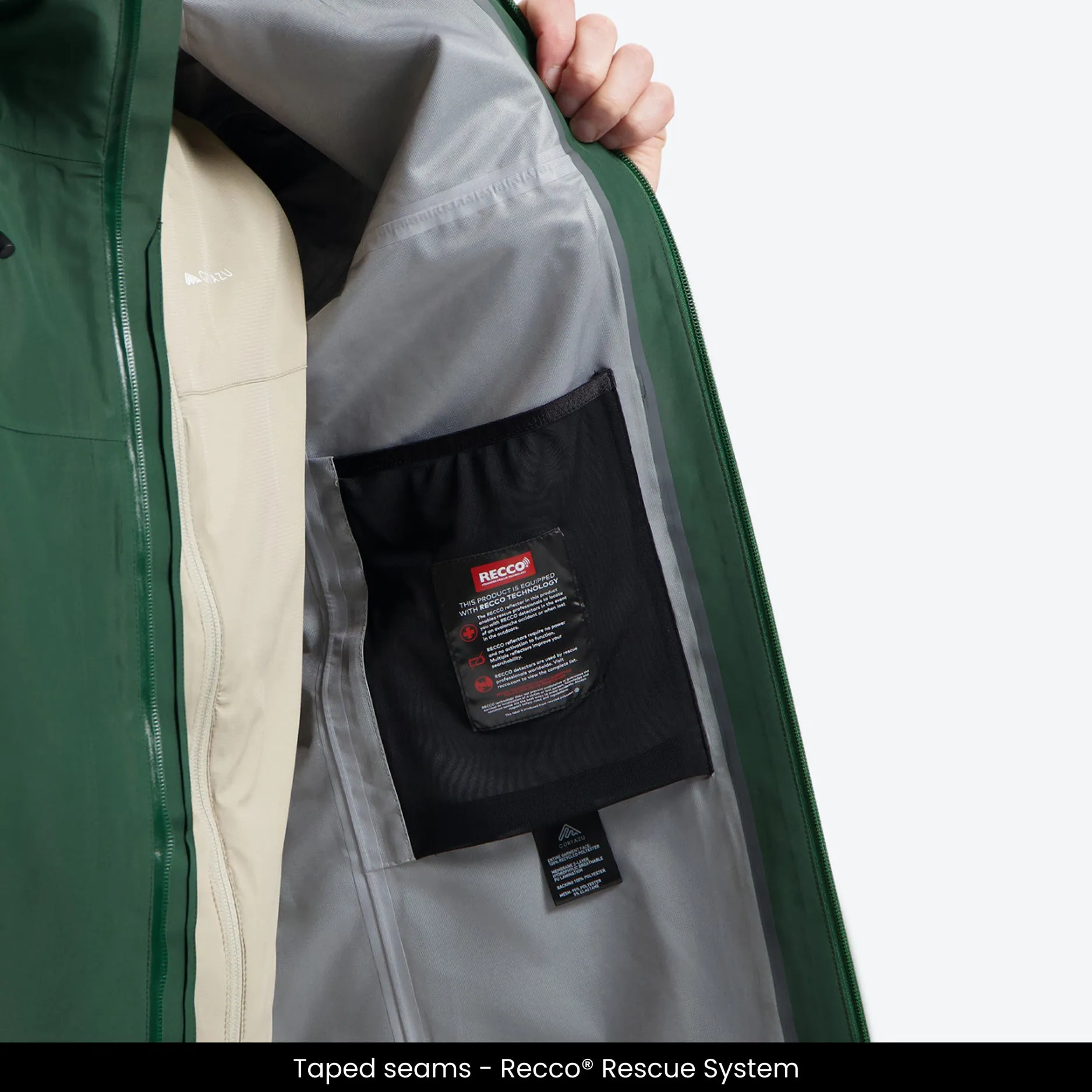 All weather Hardshell Jacket Dark Green | Men