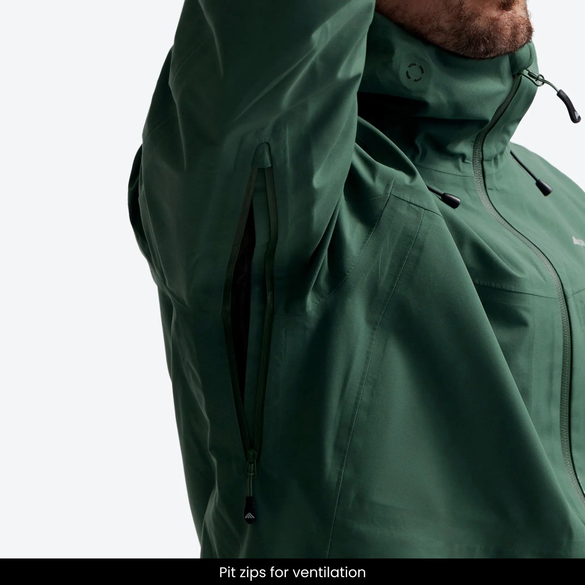 All weather Hardshell Jacket Dark Green | Men