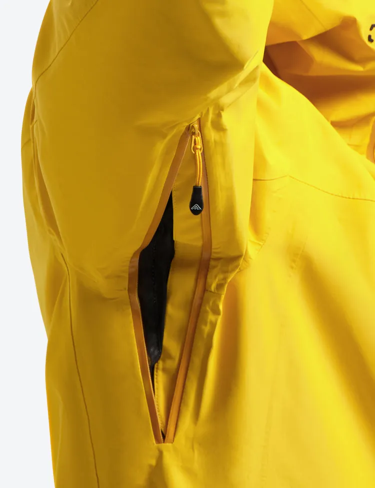 All weather Hardshell Jacket Yellow | Men