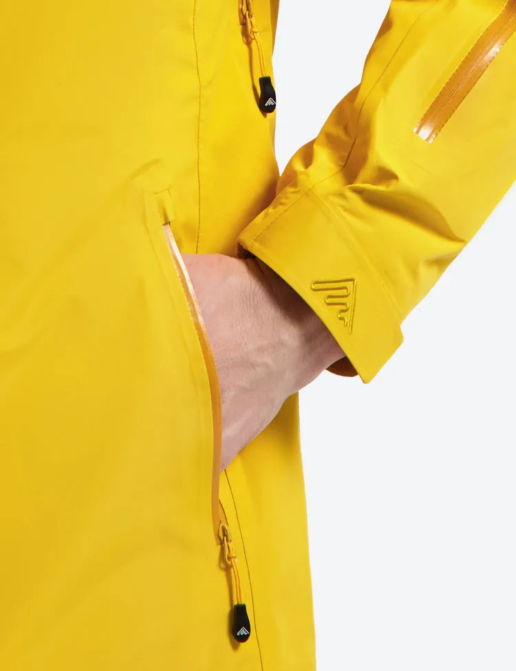 All weather Hardshell Jacket Yellow | Men