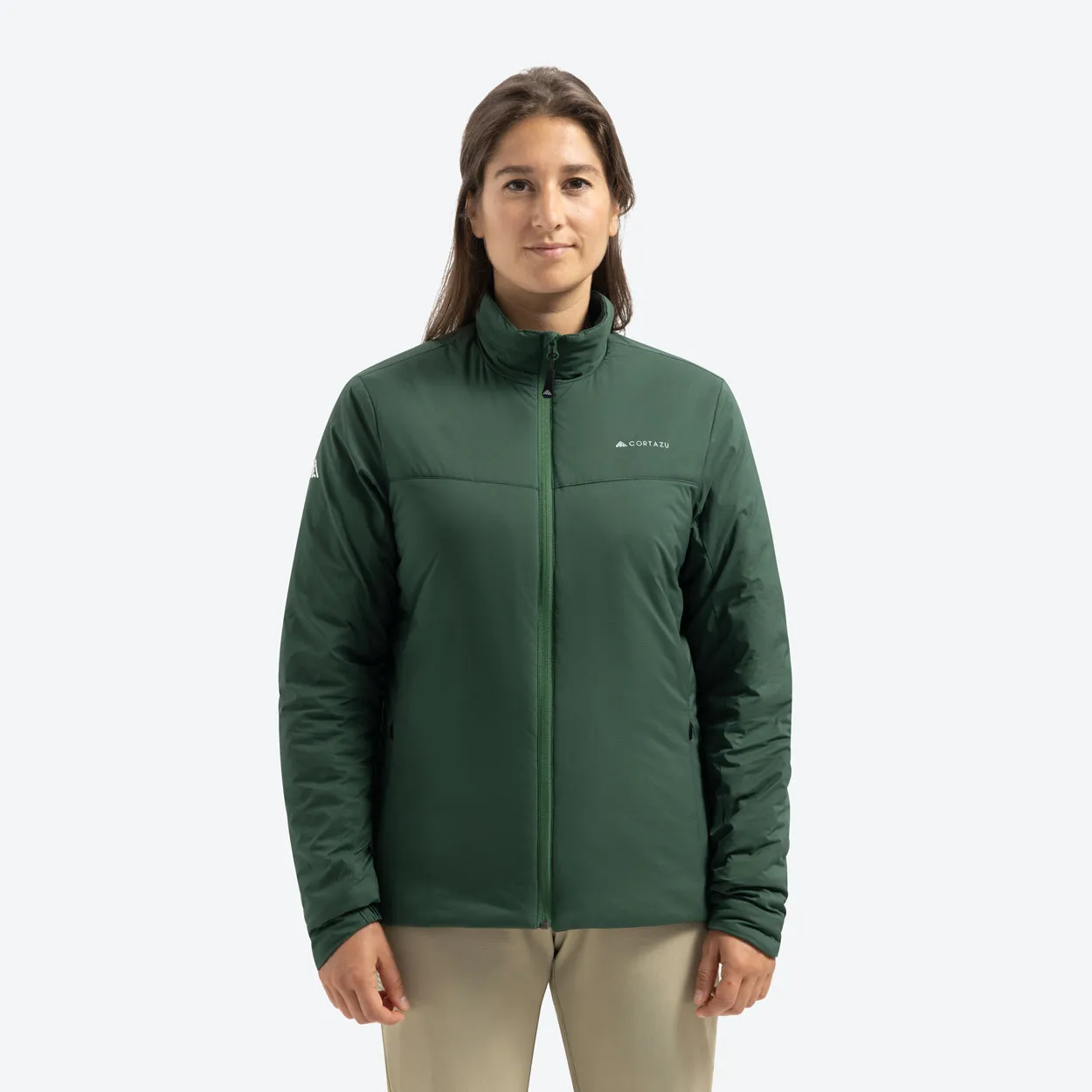 All weather Mid-layer Jacket Dark Green | Women