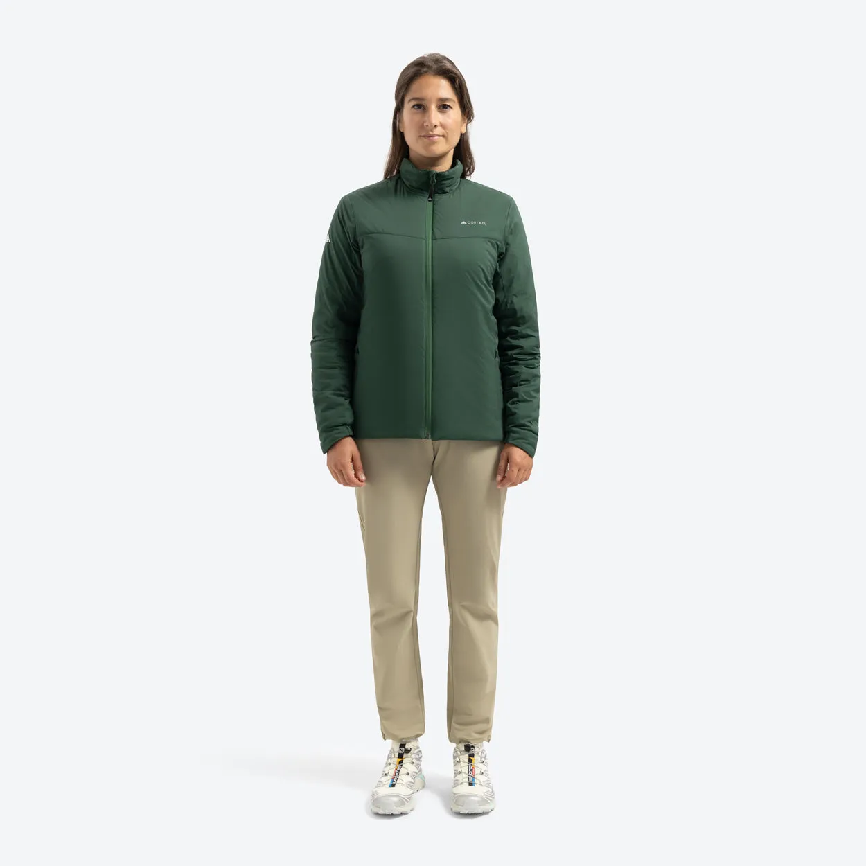 All weather Mid-layer Jacket Dark Green | Women