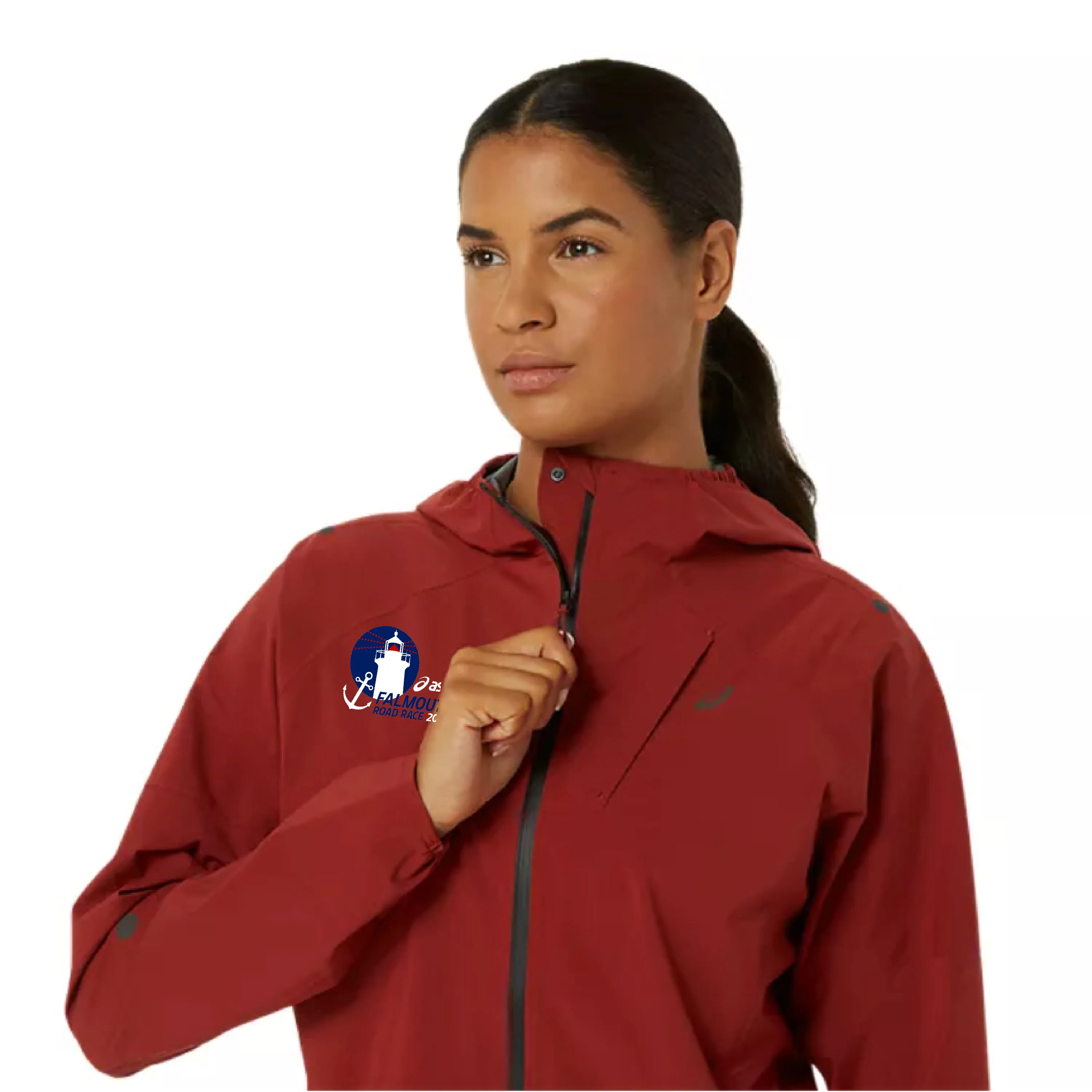 ASICS Women's Falmouth Road Race 2024 Metarun Waterproof Jacket (2012D092-600) FRR21 (POS)