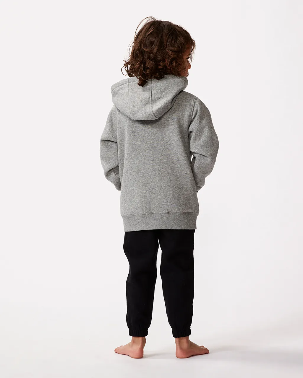 Boys Wetsuit Icon Zip Thru Hoodie in Grey Marle