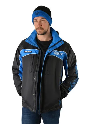 Bullzye Mens Bazooka Jacket - Black/Royal - B2W1704039