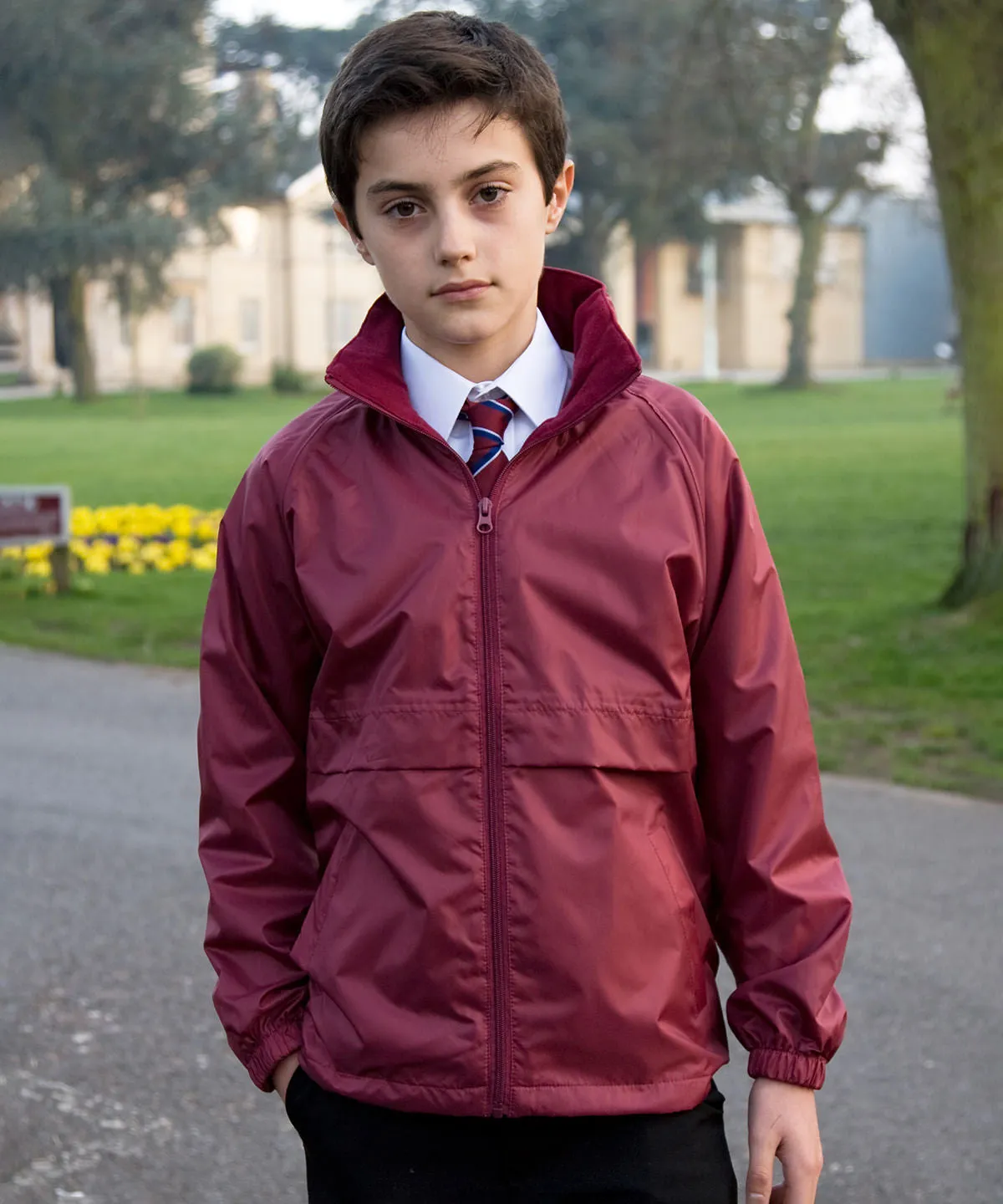 Core junior microfleece lined jacket | Burgundy