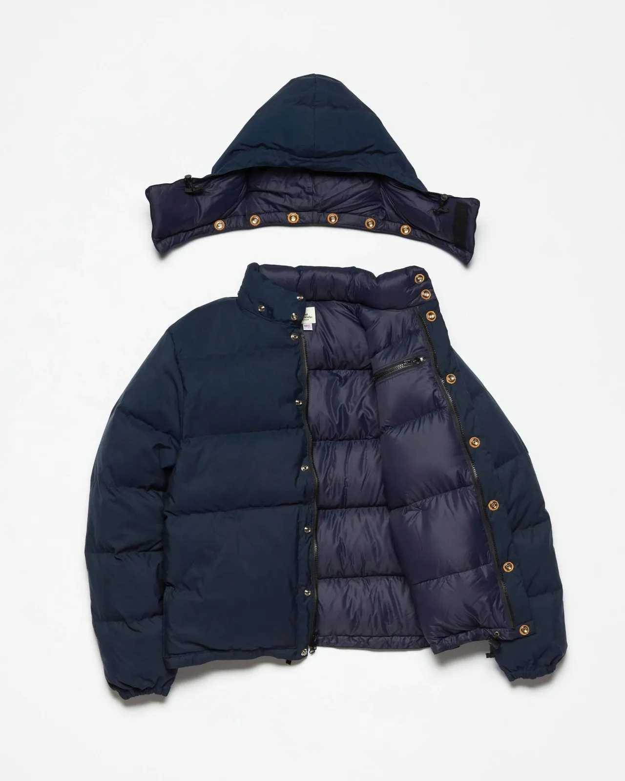 Down Sweater | 60/40 Cotton/Nylon Down Jacket | Navy