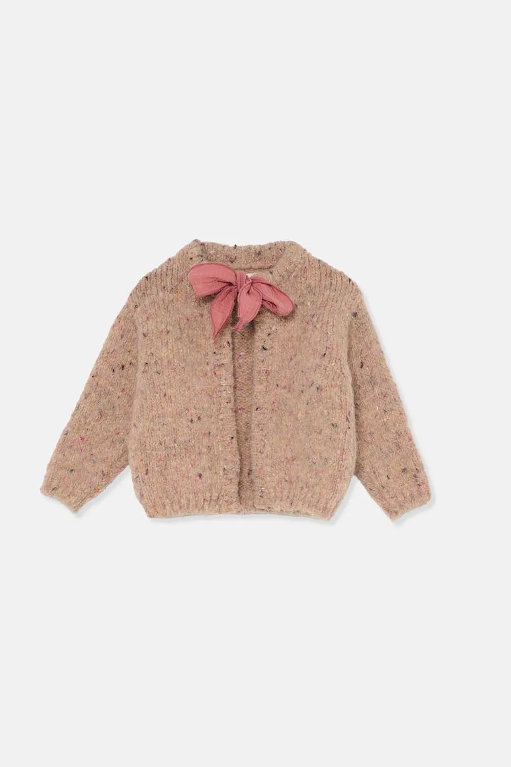 Flecked Tricot Baby Cardigan