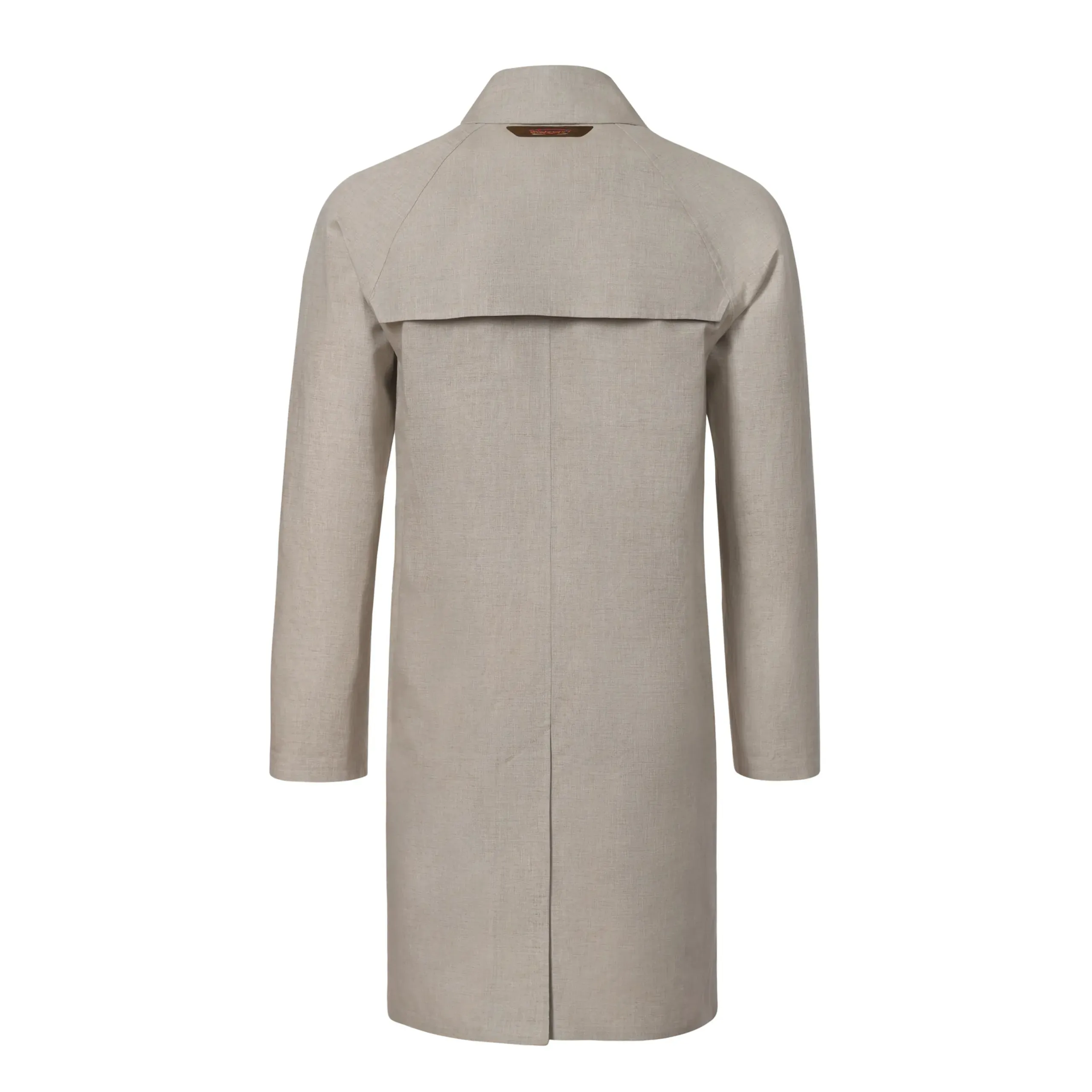 Four-Layer Linen Trench Coat in Light Beige