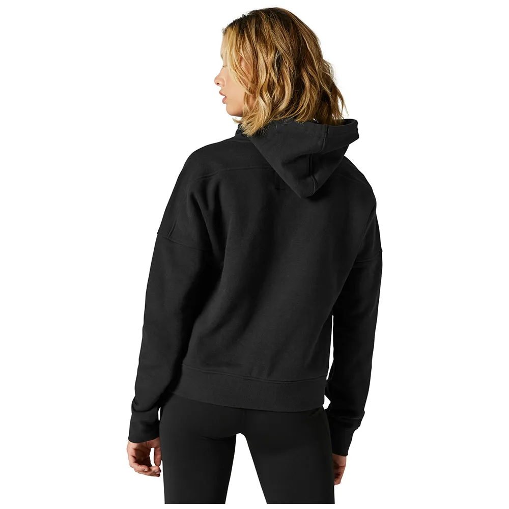 FOX WOMENS QUEST DWR PULLOVER FLEECE HOODY [BLACK]