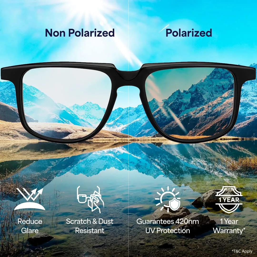 Full Rim Wayfarer Branded Latest Stylish Polarised UV Protected Sunglasses