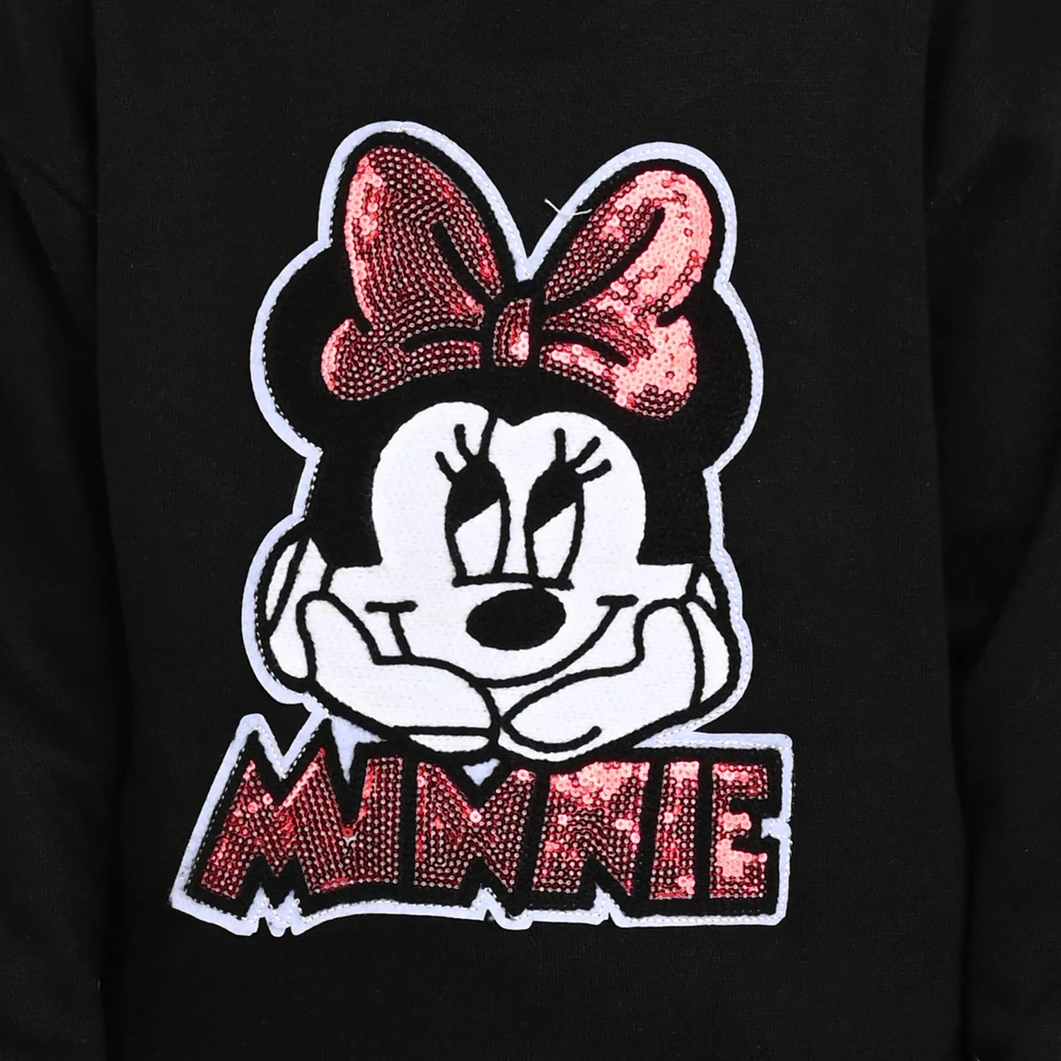 Girls Fleece Sweatshirt Character Shine - BLACK