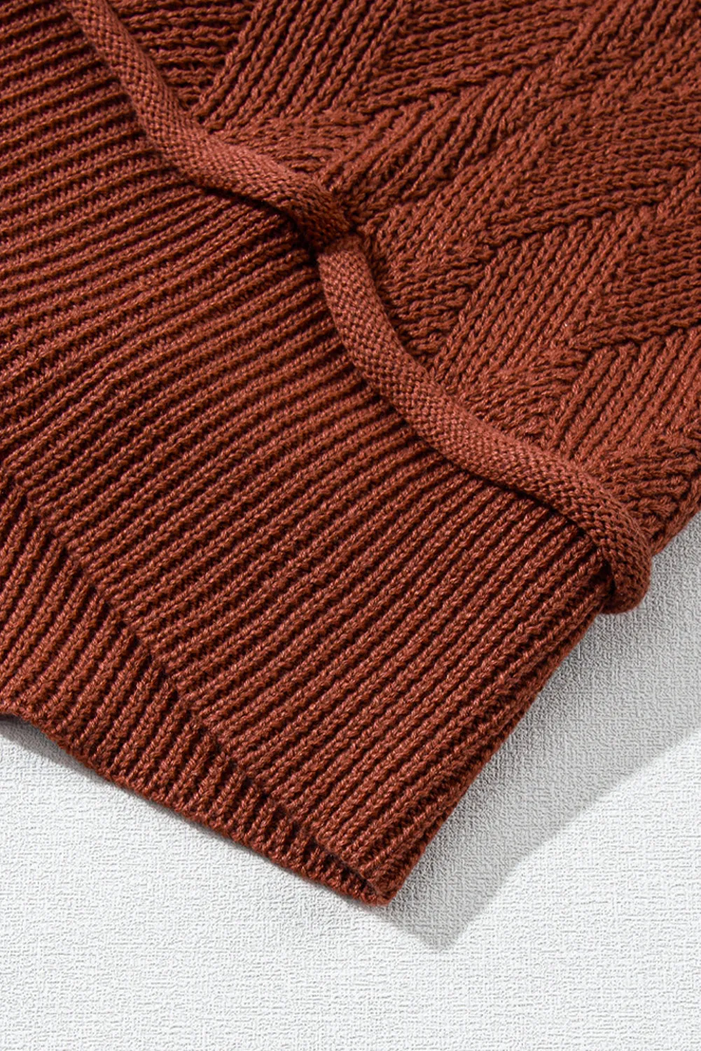 Hayden Textured Crew Neck Loose Sweater