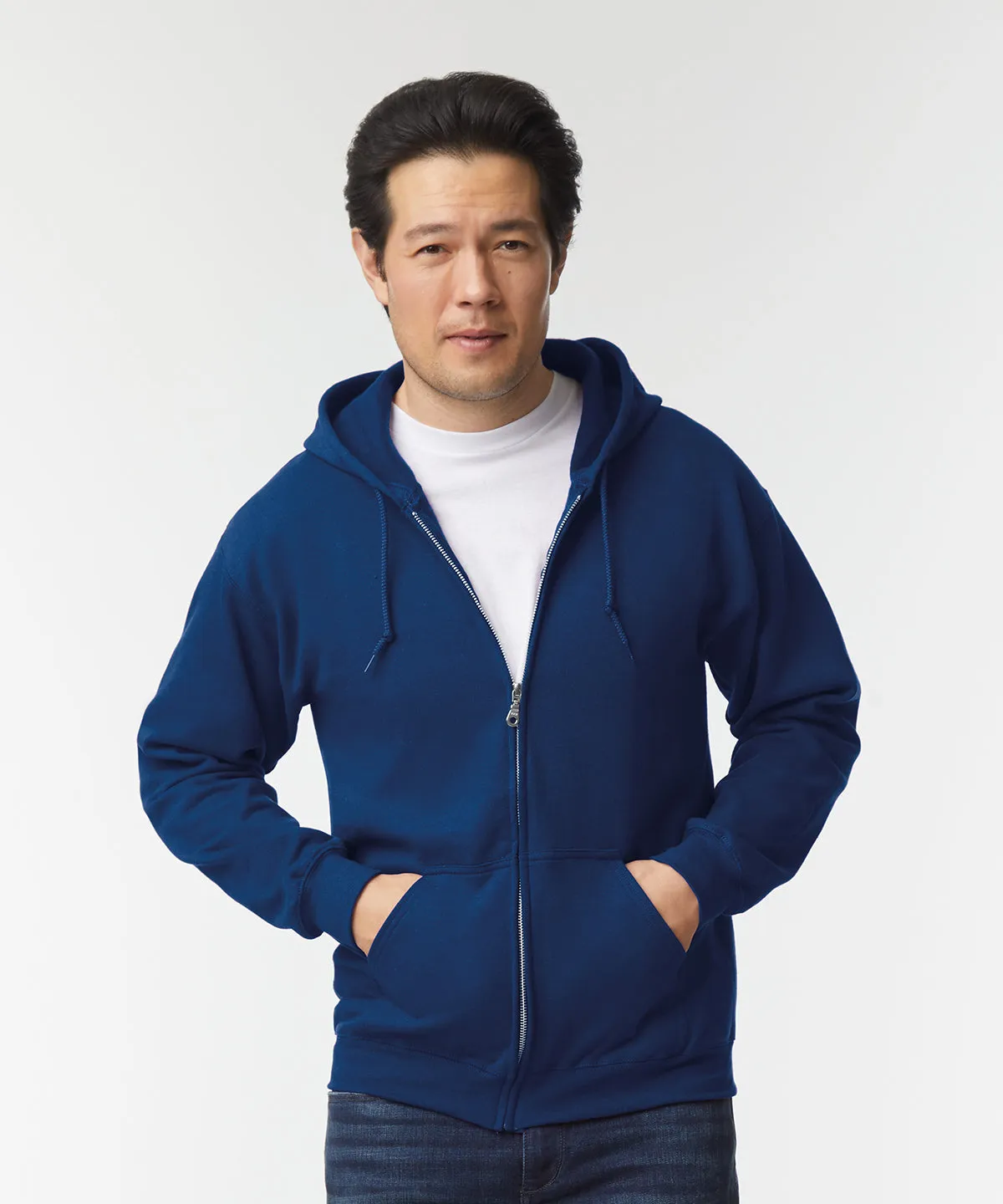 Heavy Blend  full zip hooded sweatshirt | Navy