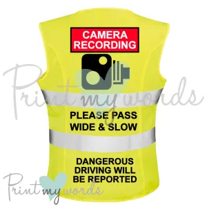 High Visibility Hi Vis Equestrian Reflective Vest Tabard Waistcoat DANGEROUS DRIVING