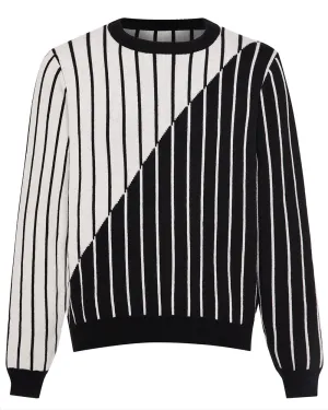 Ingmarson Thin Striped Diagonal Wool & Cashmere Jumper