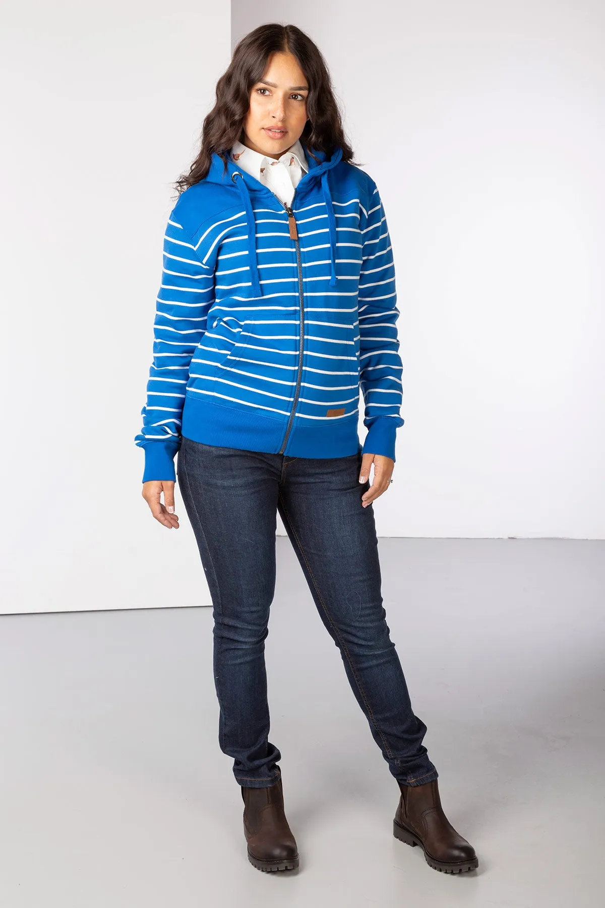 Ladies Lucy Striped Full Zip Hoody