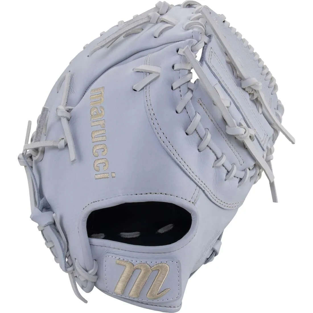 Marucci Magnolia M-Type 39S3 13" Dual Bar Web Fastpitch First Base Mitt: MFGMGM39S3FP-W