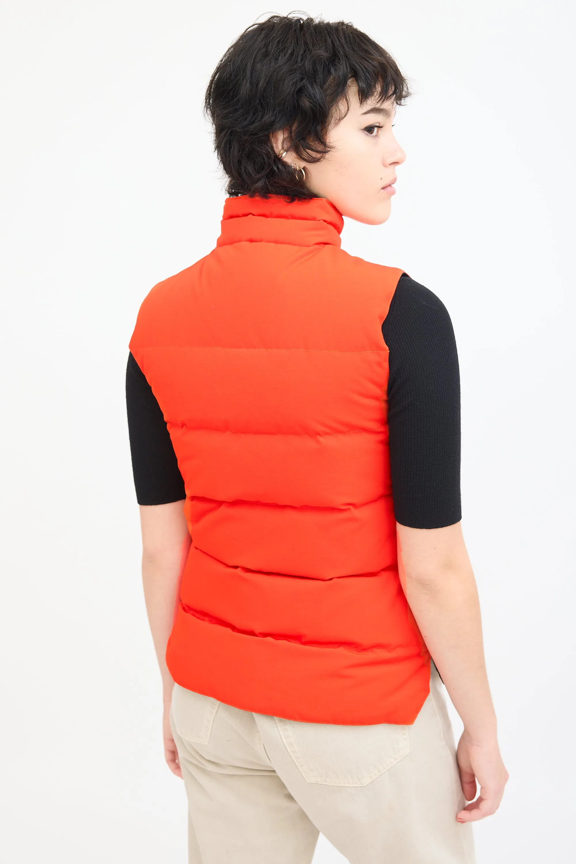 Monarch Orange Freestyle Down Vest