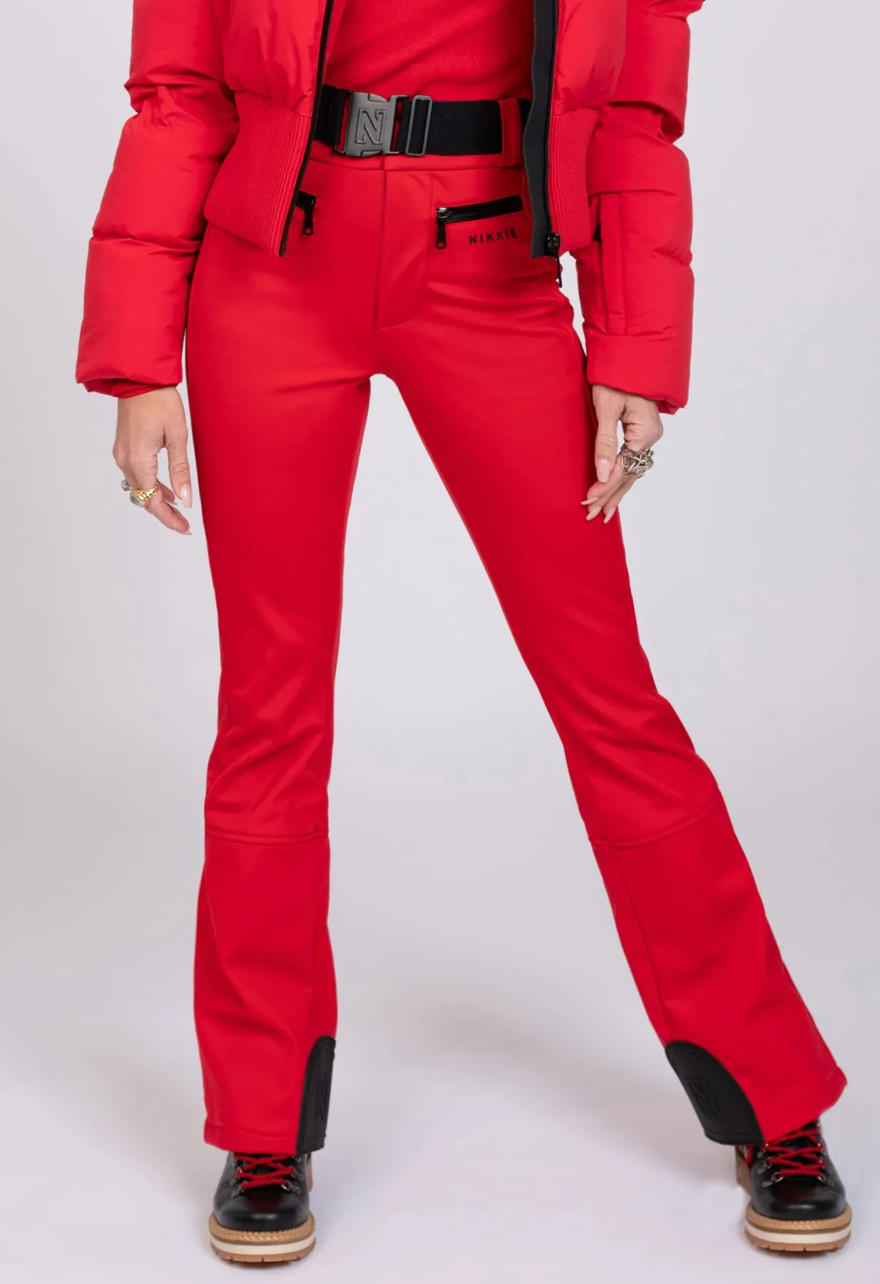 Nikkie Grace Ski Pants in Red