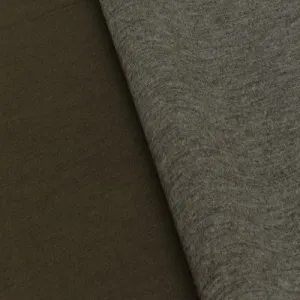 Olive Brown/Gray Double Knit Jacketing Fabric