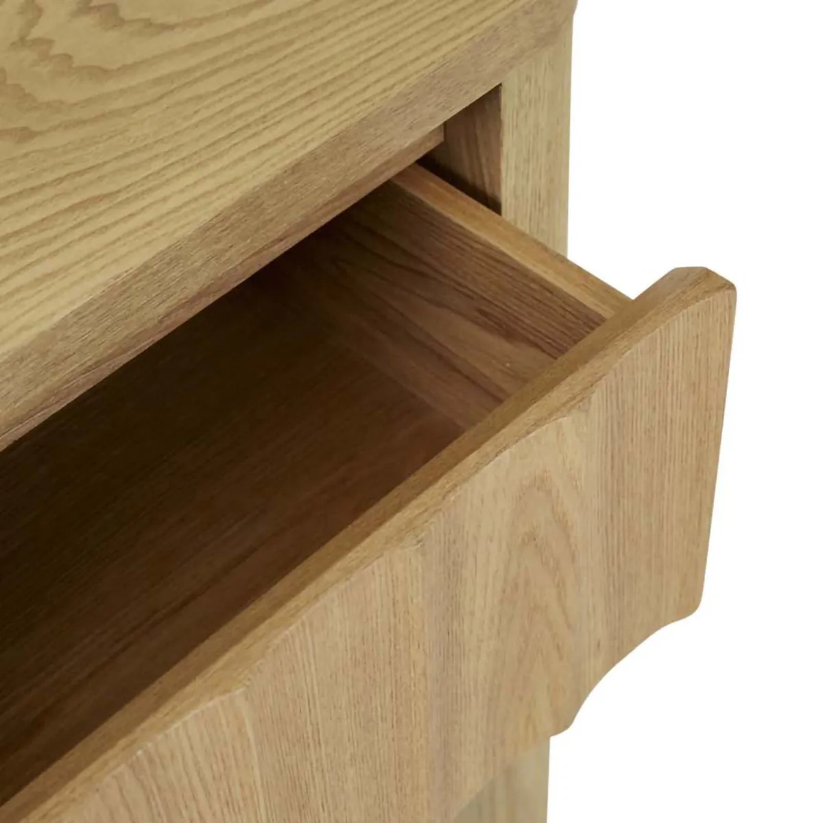 Oliver Fluted 1 Drawer Bedside Table