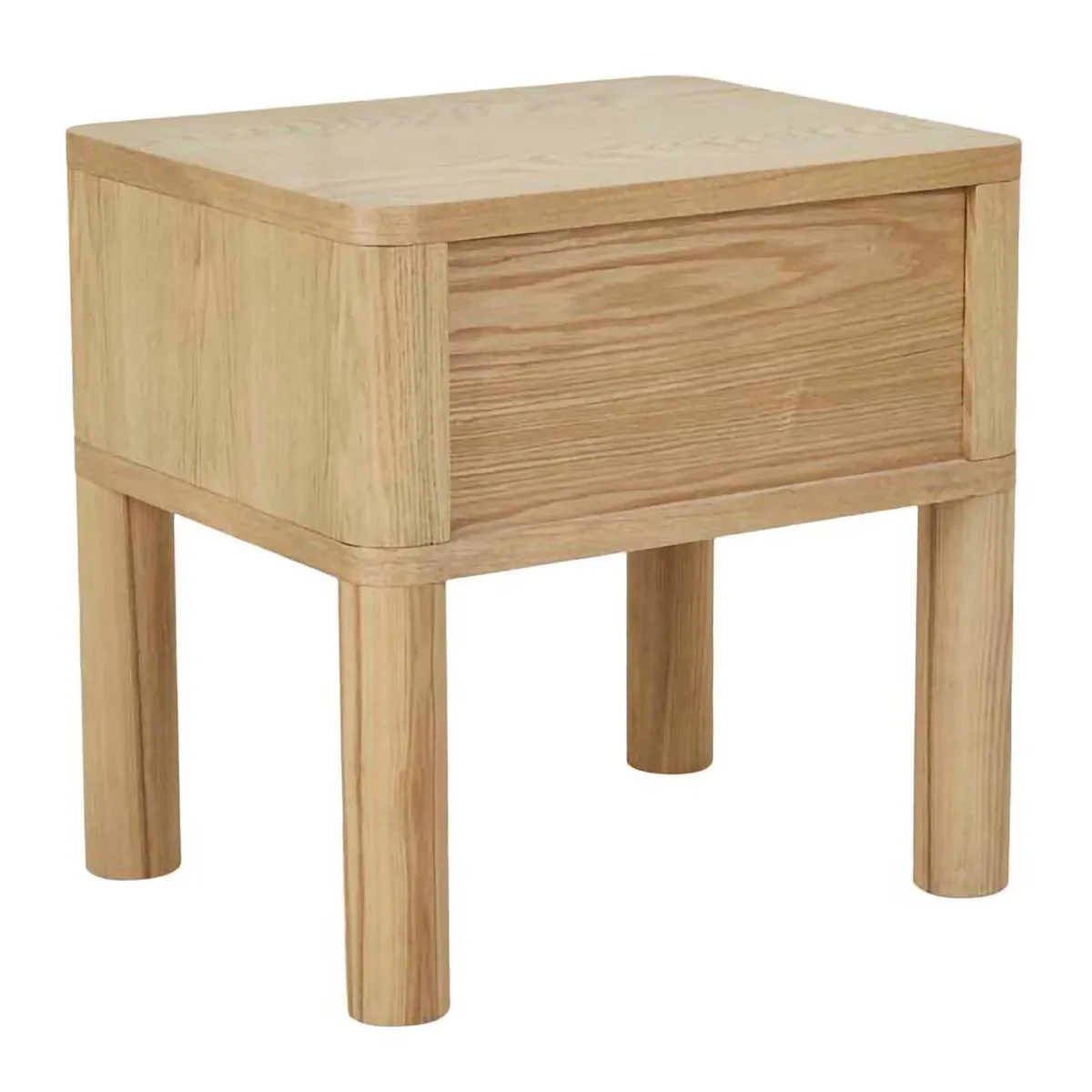 Oliver Fluted 1 Drawer Bedside Table