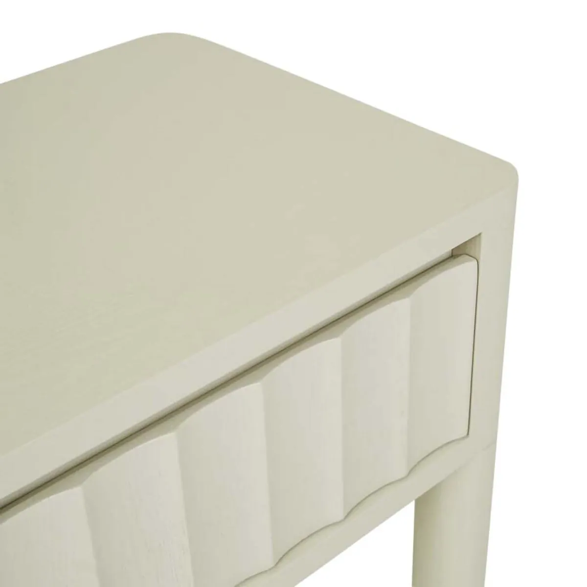 Oliver Fluted 1 Drawer Bedside Table