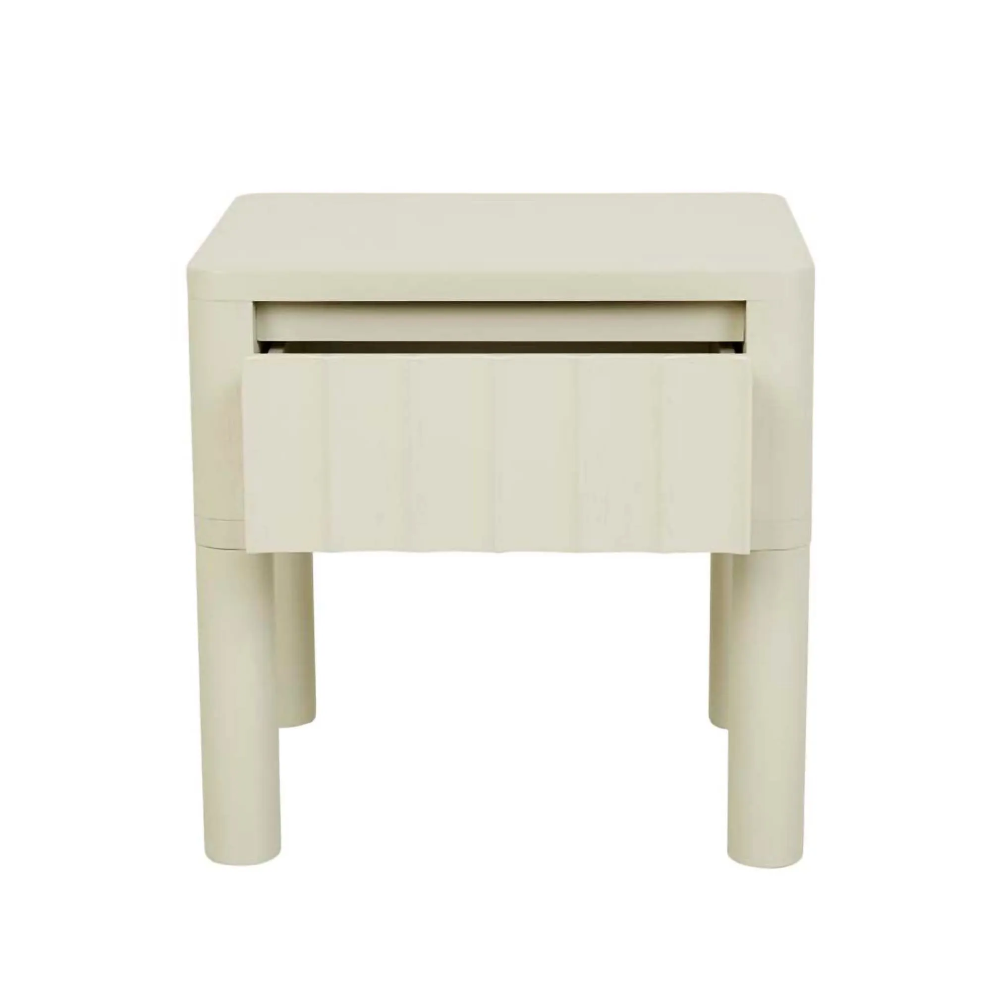 Oliver Fluted 1 Drawer Bedside Table