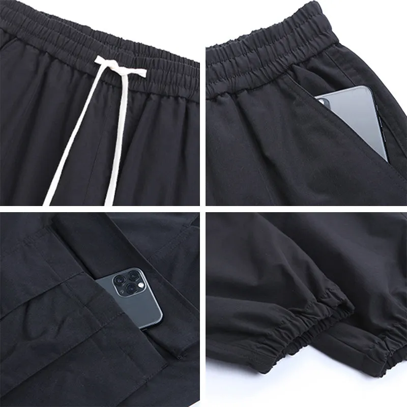 Quick-drying Waterproof Loose Leg Straight Harem Pants