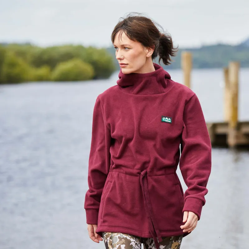 Ridgeline Salt Marsh Ladies Fleece Smock - Winter Berry