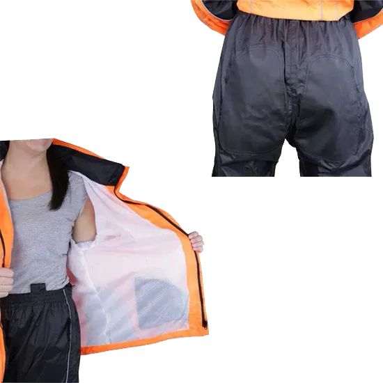 RS5021 Women's Two Piece High Visibility Motorcycle Rain Suit