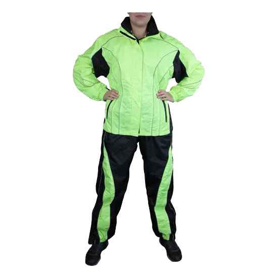 RS5021 Women's Two Piece High Visibility Motorcycle Rain Suit