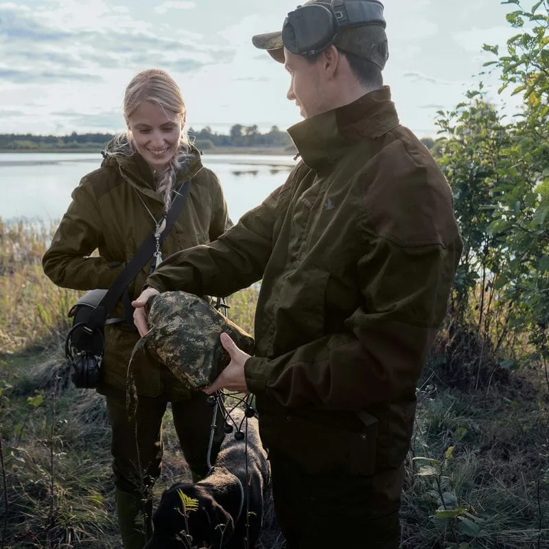 Seeland Taxus Camo SEETEX Waterproof Rain Poncho - InVis Green