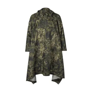 Seeland Taxus Camo SEETEX Waterproof Rain Poncho - InVis Green