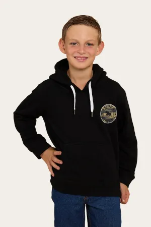 Signature Bull Kids Pullover Hoodie - Black/Camo