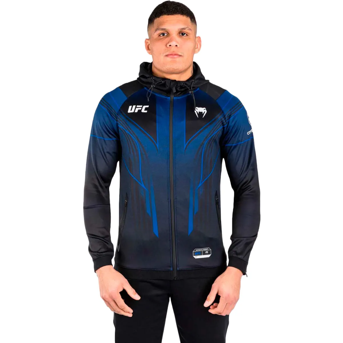 Venum UFC Authentic Fight Night 2.0 Walkout Hoodie Blue/Black