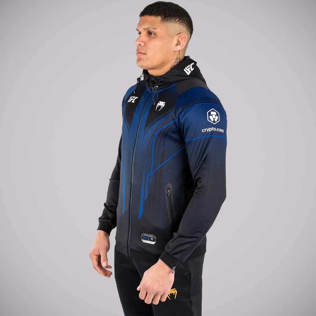 Venum UFC Authentic Fight Night 2.0 Walkout Hoodie Blue/Black