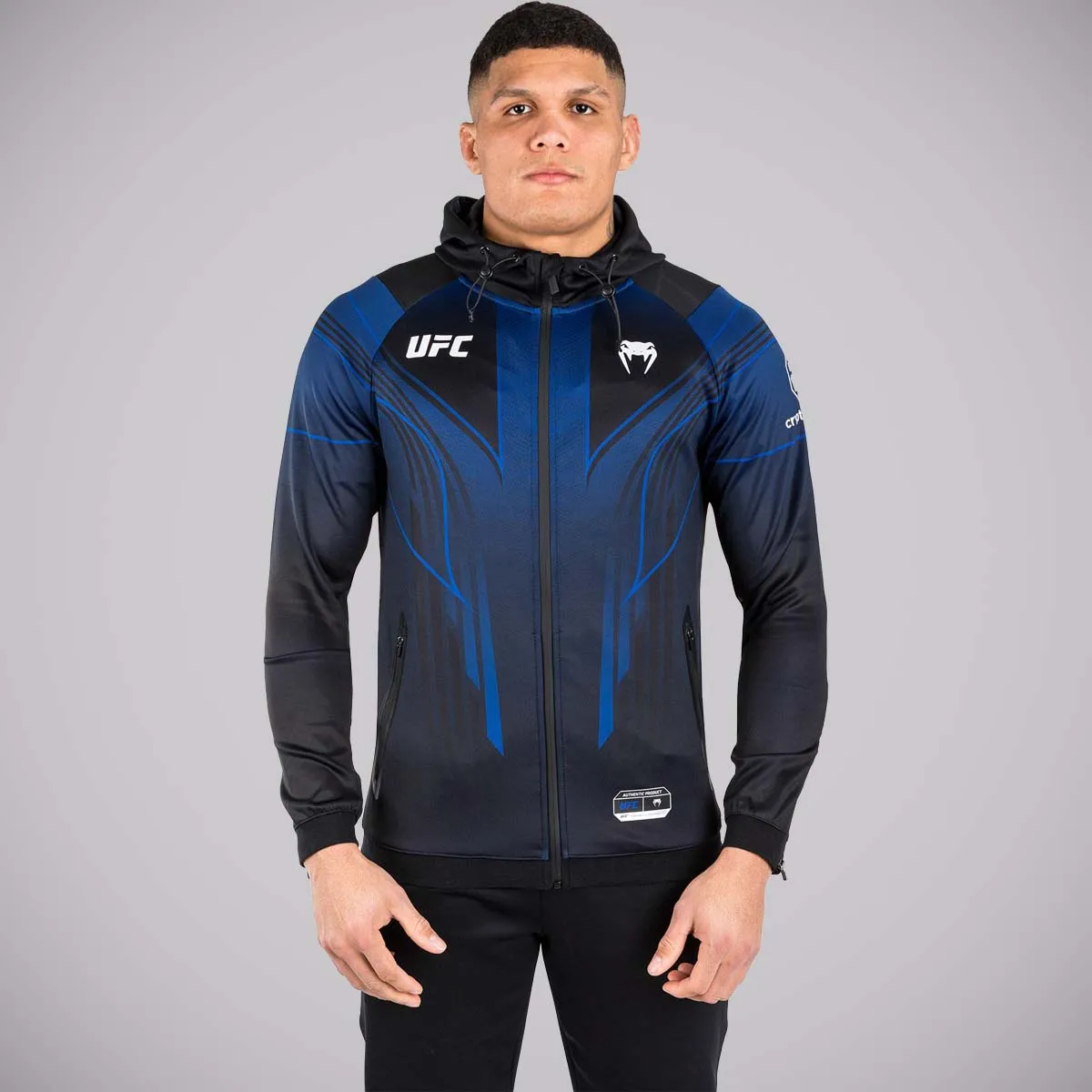 Venum UFC Authentic Fight Night 2.0 Walkout Hoodie Blue/Black